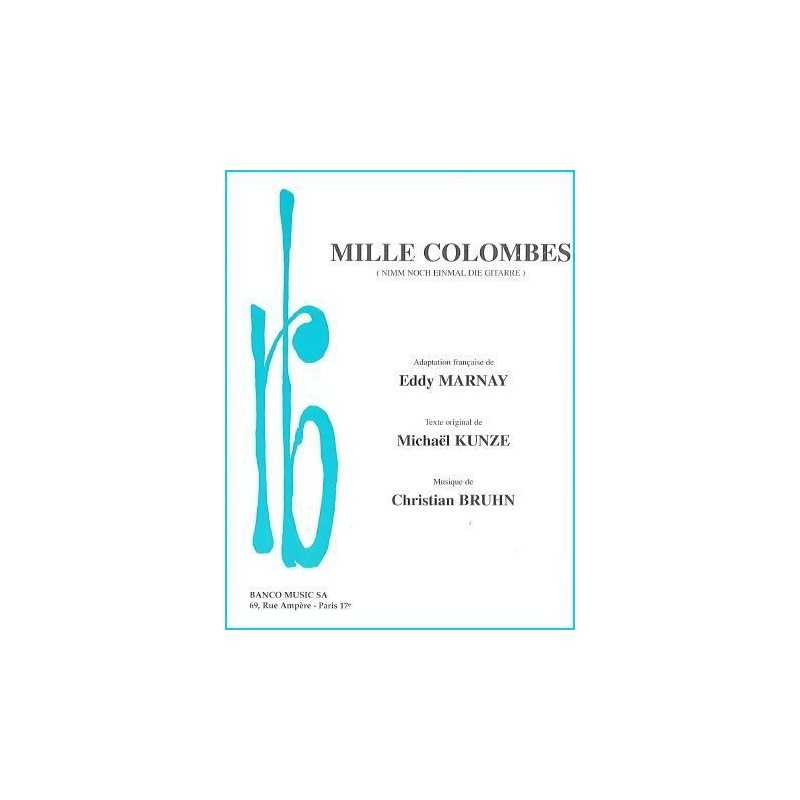 Partition MILLE COLOMBES Mireille Mathieu