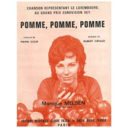 Partition POMME POMME POMME Monique MELSEN