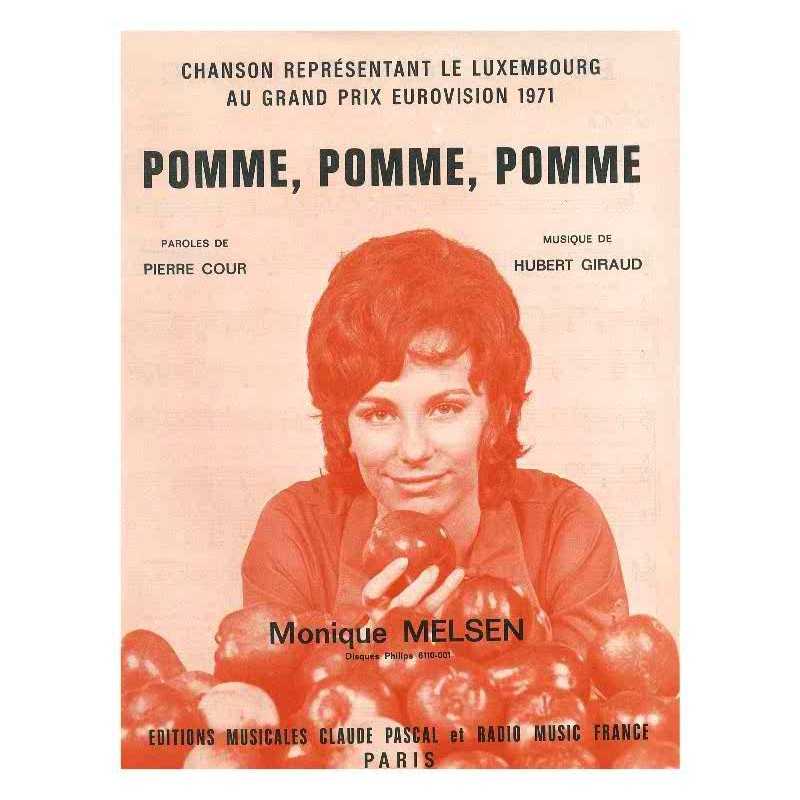 Partition POMME POMME POMME Monique MELSEN