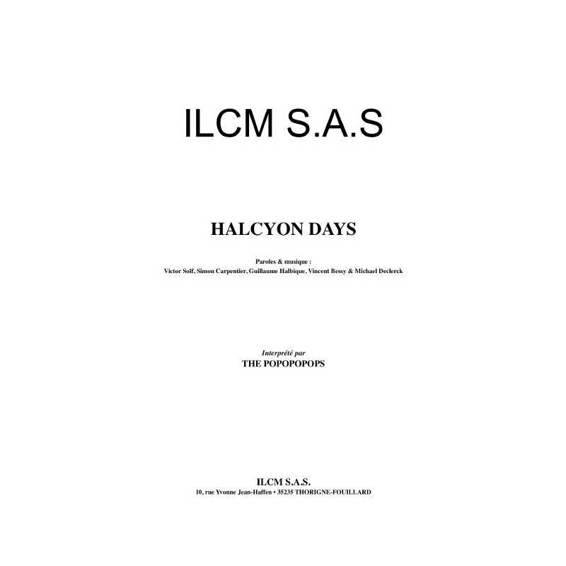 HALCYON DAYS