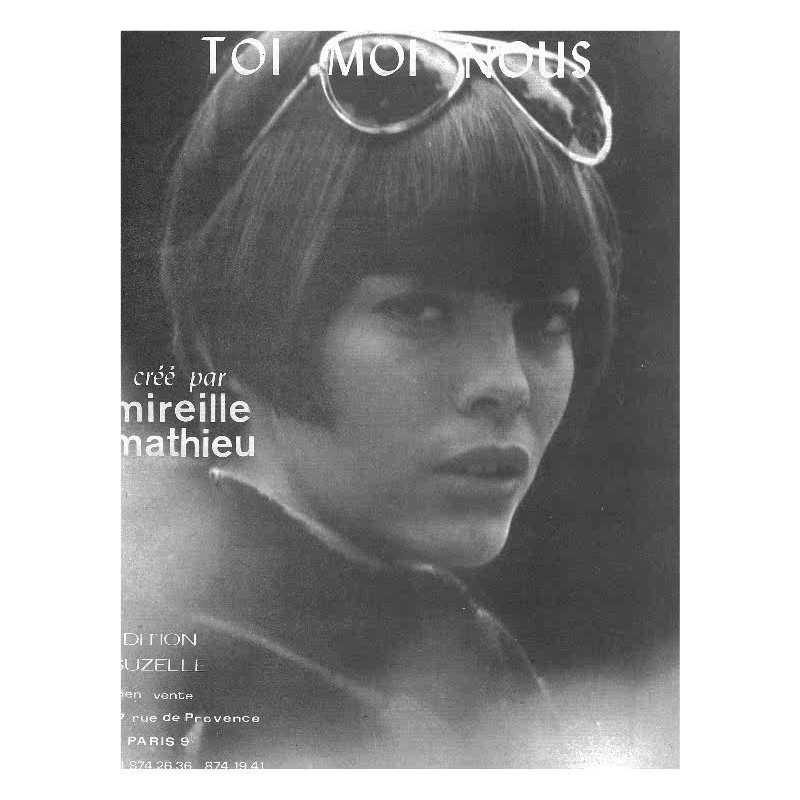 Sheet music TOI MOI NOUS Mireille MATHIEU