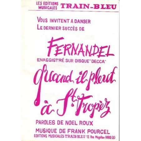 QUAND IL PLEUT À St TROPEZ