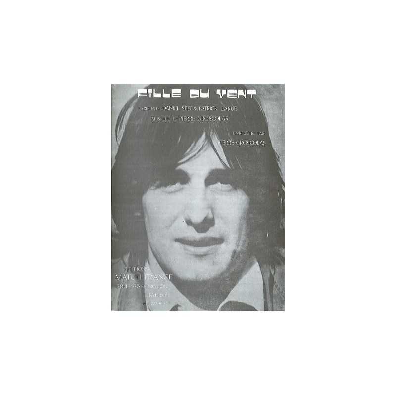 Partition FILLE DU VENT Pierre Groscolas