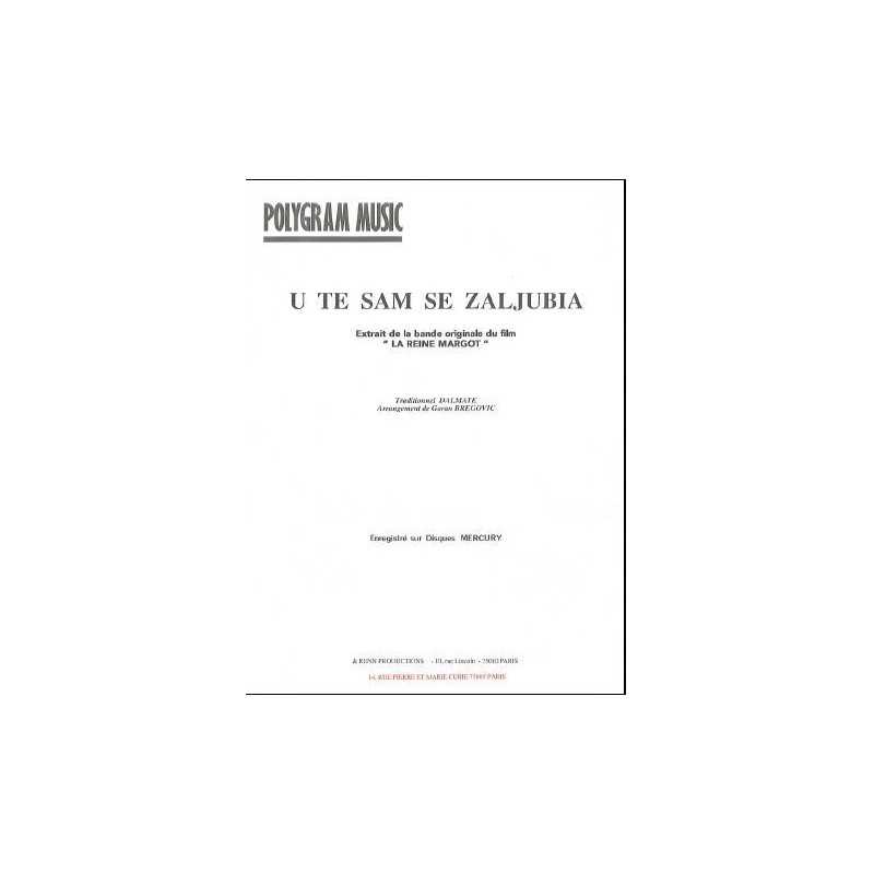Sheet music U TE SAM SE ZALJUBIA Goran BREGOVIC