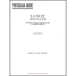 Sheet music LA NUIT (PART II & III) Goran Bregovic