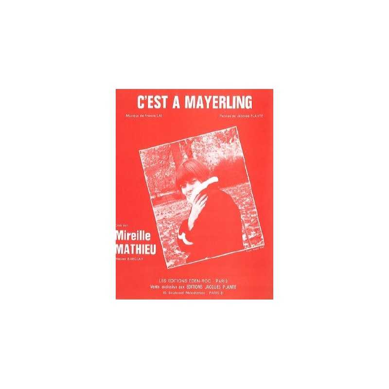 Sheet music C'EST A MAYERLING Mireille Mathieu