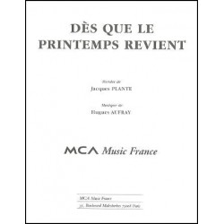 DÈS QUE LE PRINTEMPS REVIENT