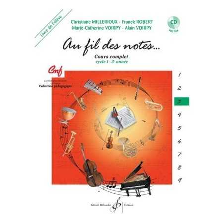 AU FIL DES NOTES VOLUME 3 - LIVRE DE L'ELEVE (+CD)