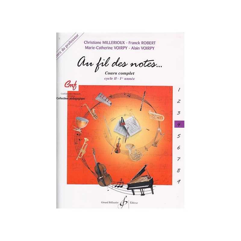 AU FIL DES NOTES VOLUME 4 - LIVRE DU PROFESSEUR