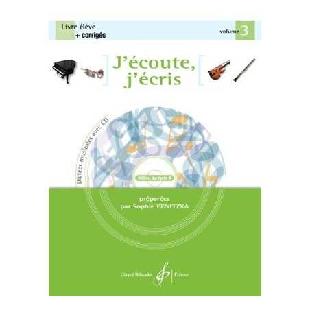 J'ÉCOUTE, J'ÉCRIS VOL.3 (+CD)