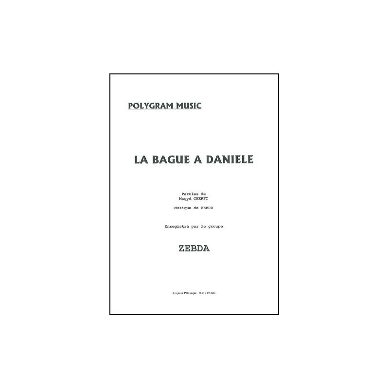 LA BAGUE A DANIELE