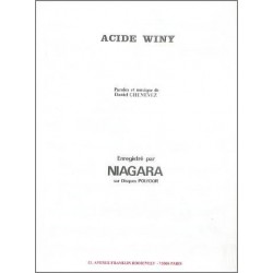 Sheet music ACIDE WINY Niagara