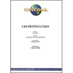 Sheet music CES PETITS LUXES Christophe