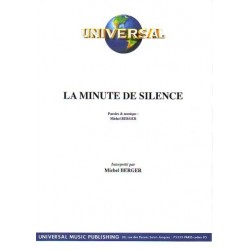 Sheet music LA MINUTE DE SILENCE Michel Berger