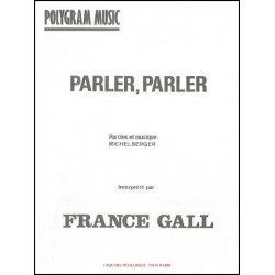 Partition PARLER PARLER France Gall