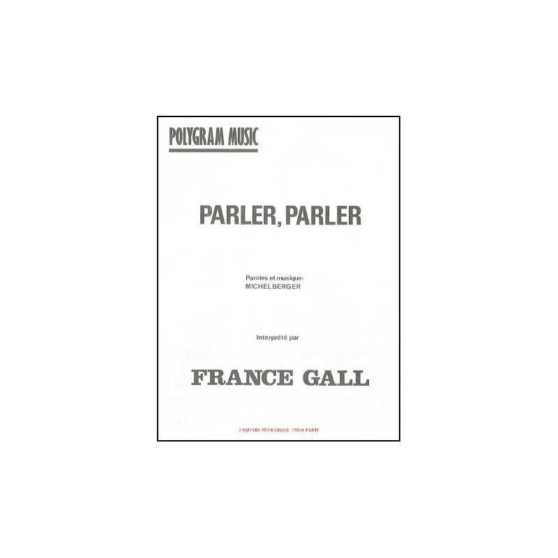 Partition PARLER PARLER France Gall