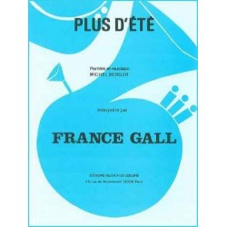 Partition PLUS D'ÉTÉ France Gall