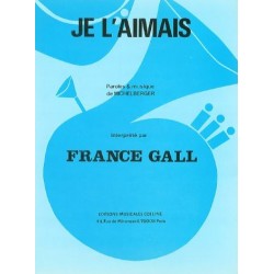 Partition JE L'AIMAIS France Gall