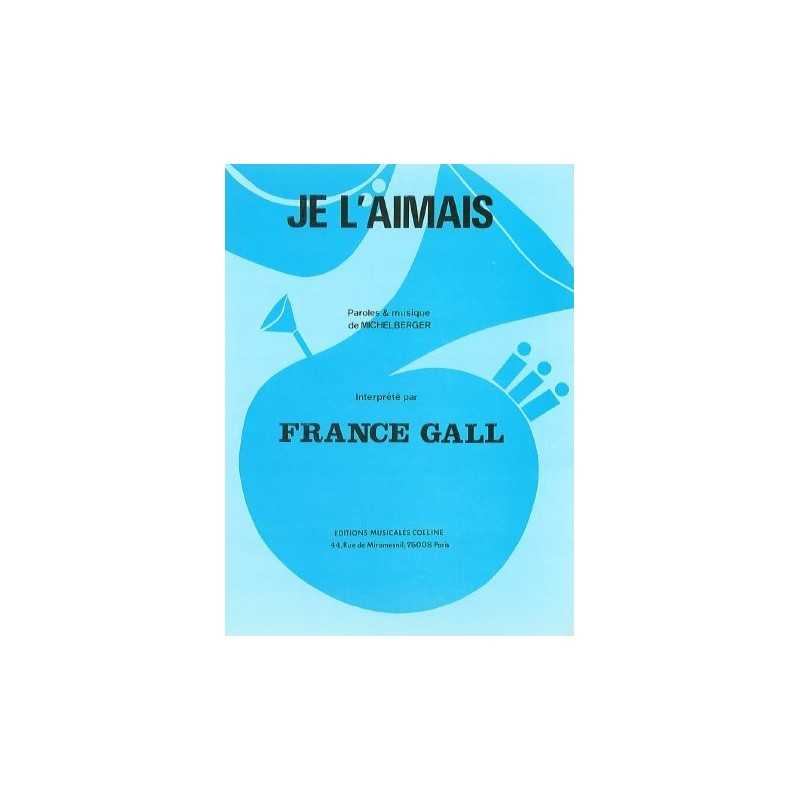 Partition JE L'AIMAIS France Gall