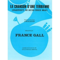 Partition LA CHANSON D'UNE TERRIENNE France Gall