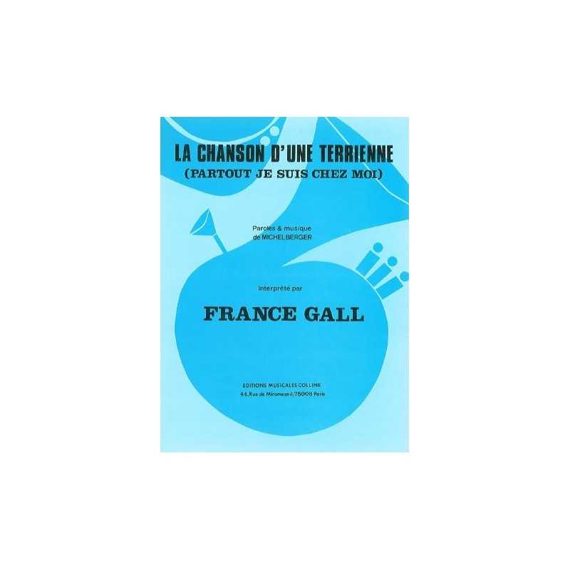 Partition LA CHANSON D'UNE TERRIENNE France Gall
