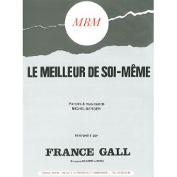 Partition LE MEILLEUR DE SOI-MÊME France Gall