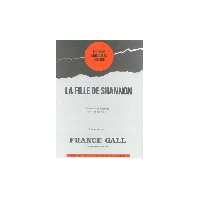 Partition LA FILLE DE SHANNON France Gall