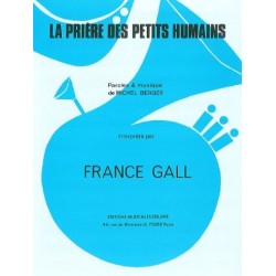 Partition LA PRIÈRE DES PETITS HUMAINS France Gall