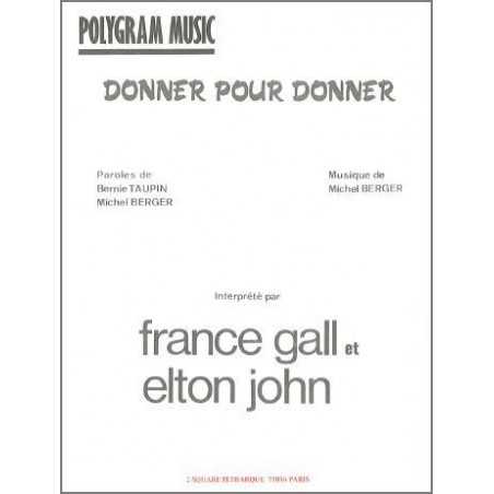 DONNER POUR DONNER