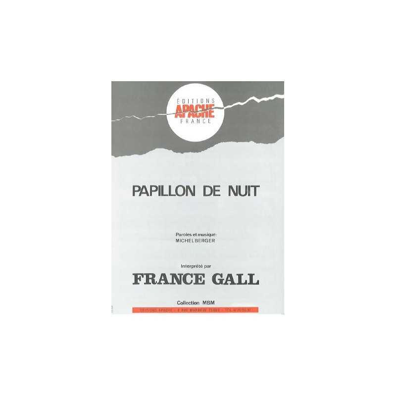 Sheet music PAPILLON DE NUIT France Gall