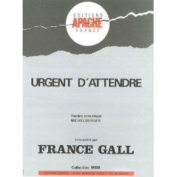 Partition URGENT D'ATTENDRE France Gall