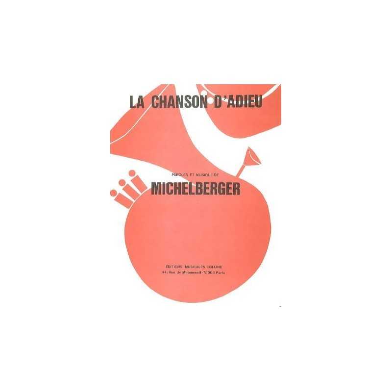 Partition LA CHANSON D'ADIEU Michel Berger