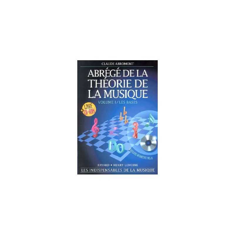ABRÉGÉ DE LA THÉORIE DE LA MUSIQUE Vol.1 (CD-ROM)