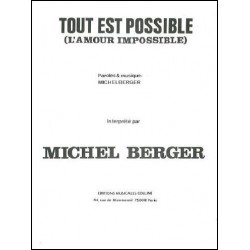 Partition TOUT EST POSSIBLE Michel Berger