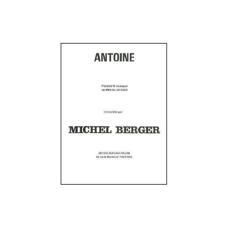 Partition ANTOINE Michel Berger