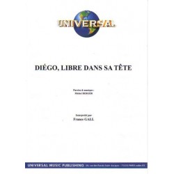 Sheet music DIÉGO LIBRE DANS SA TÊTE France Gall