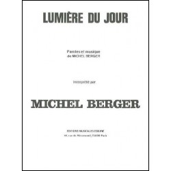 Sheet music LUMIÈRE DU JOUR Michel Berger