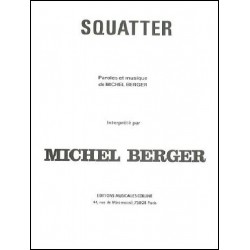 Sheet music SQUATTER Michel Berger