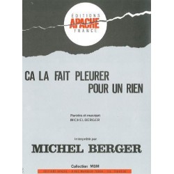 Sheet music ÇA LA FAIT PLEURER POUR UN RIEN Michel Berger