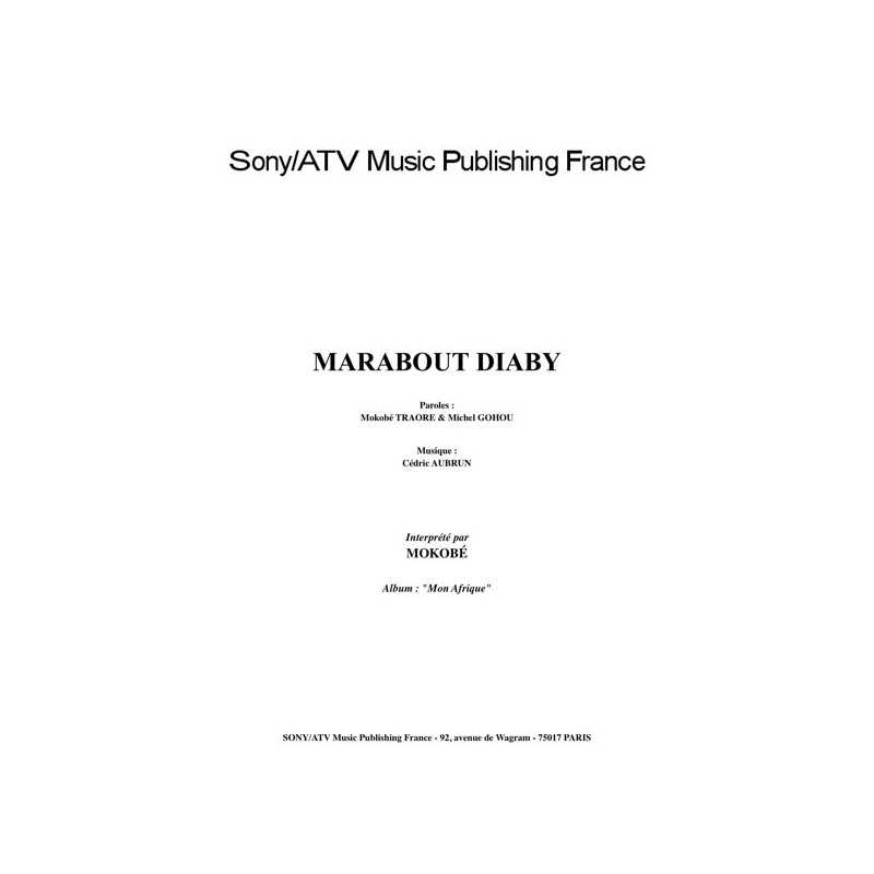 MARABOUT DIARY