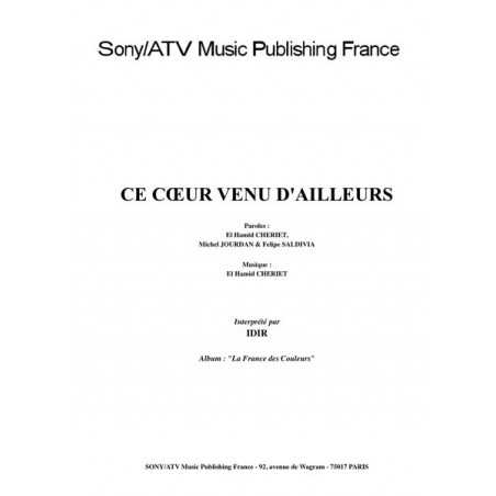 CE CŒUR VENU D'AILLEURS