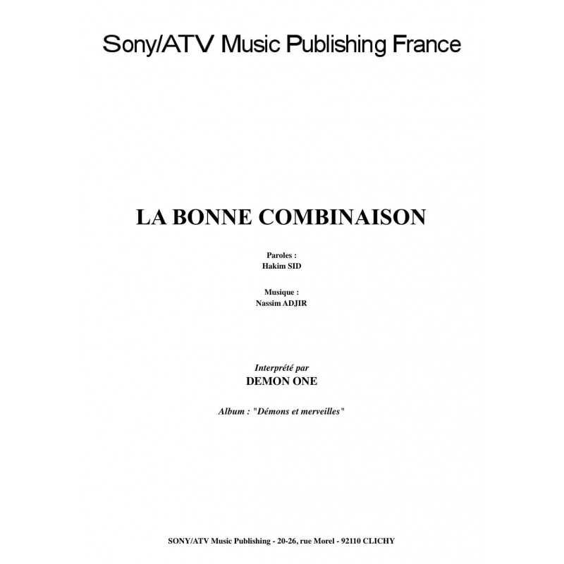LA BONNE COMBINAISON