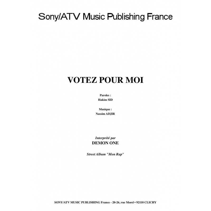 VOTEZ POUR MOI