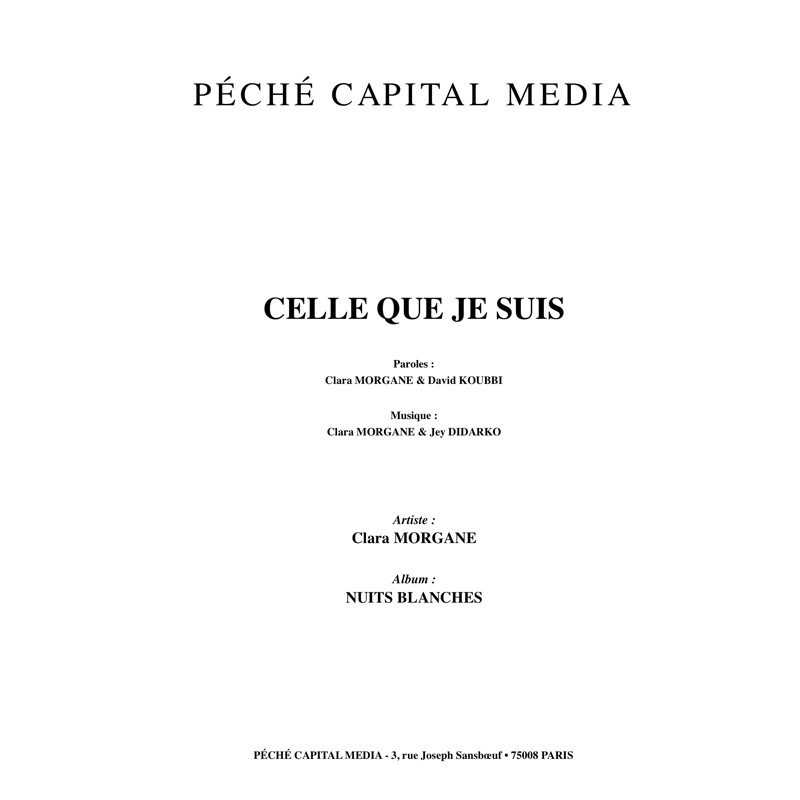 CELLE QUE JE SUIS