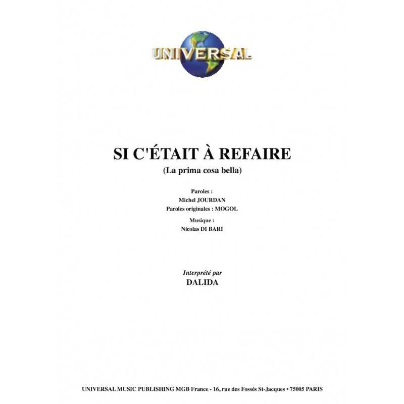 SI C'ÉTAIT À REFAIRE (LA PRIMA COSA BELLA)