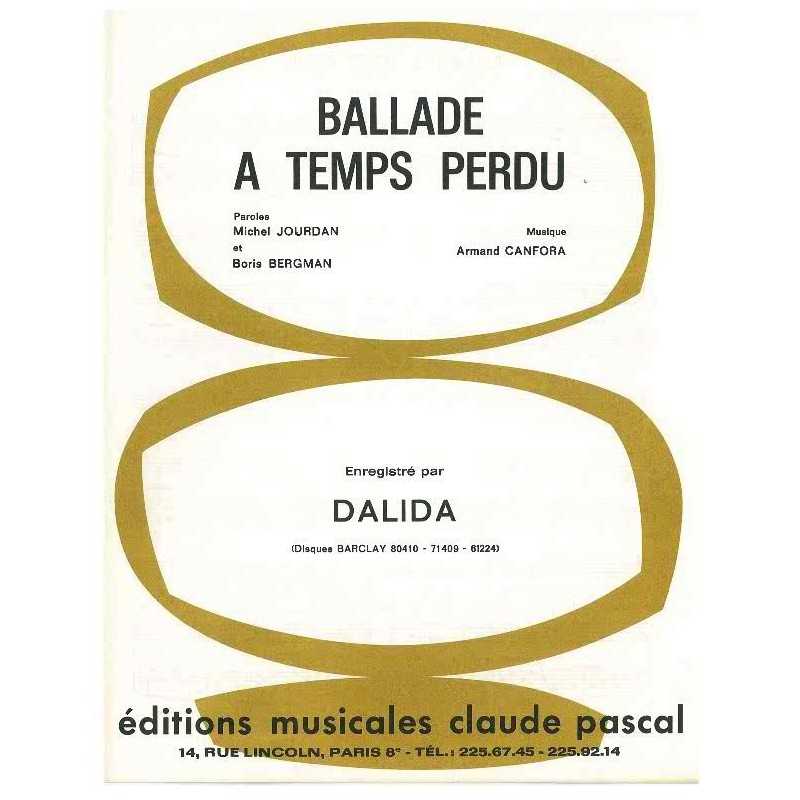 BALLADE A TEMPS PERDU