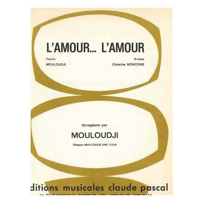 Partition L'AMOUR L'AMOUR MOULOUDJI