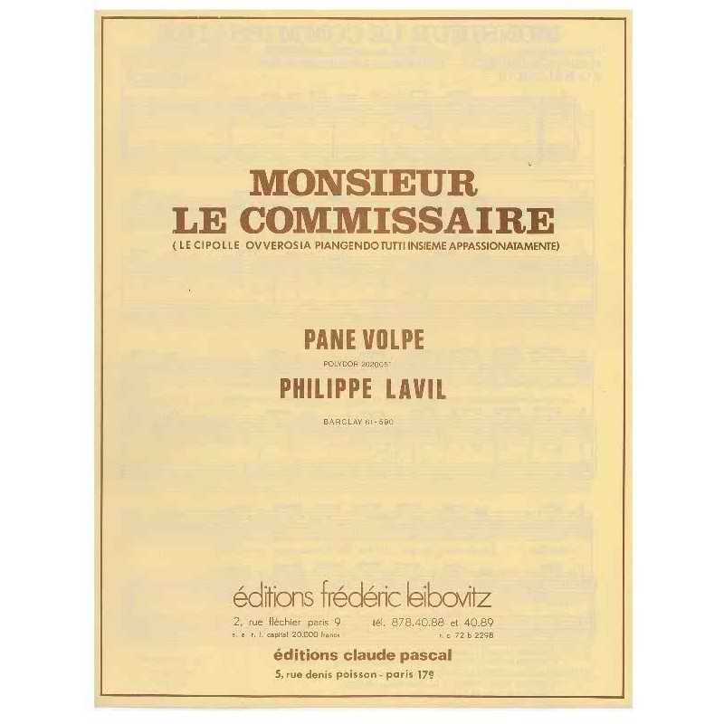 MONSIEUR LE COMMISSAIRE