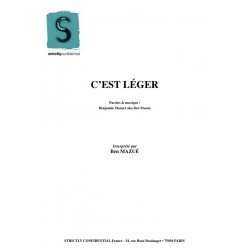 C'EST LEGER partition Ben MAZUÉ pdf