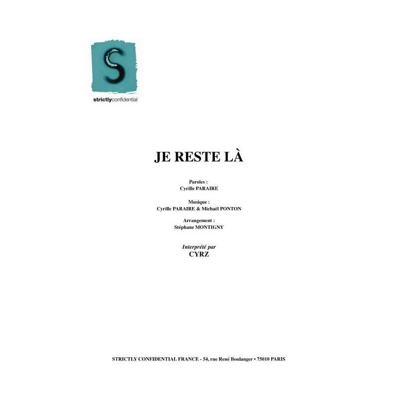 JE RESTE LÀ